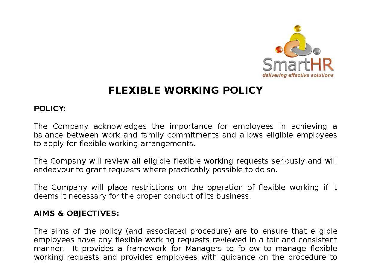 Letter Flexible Working Meeting Invite v2 Smart HR